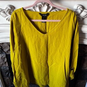 Ali Miles Women's Yellow Top